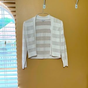 Calvin Klein Sheer white sweater